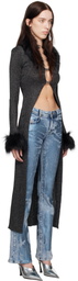 MISBHV Black Knit Maxi Cardigan