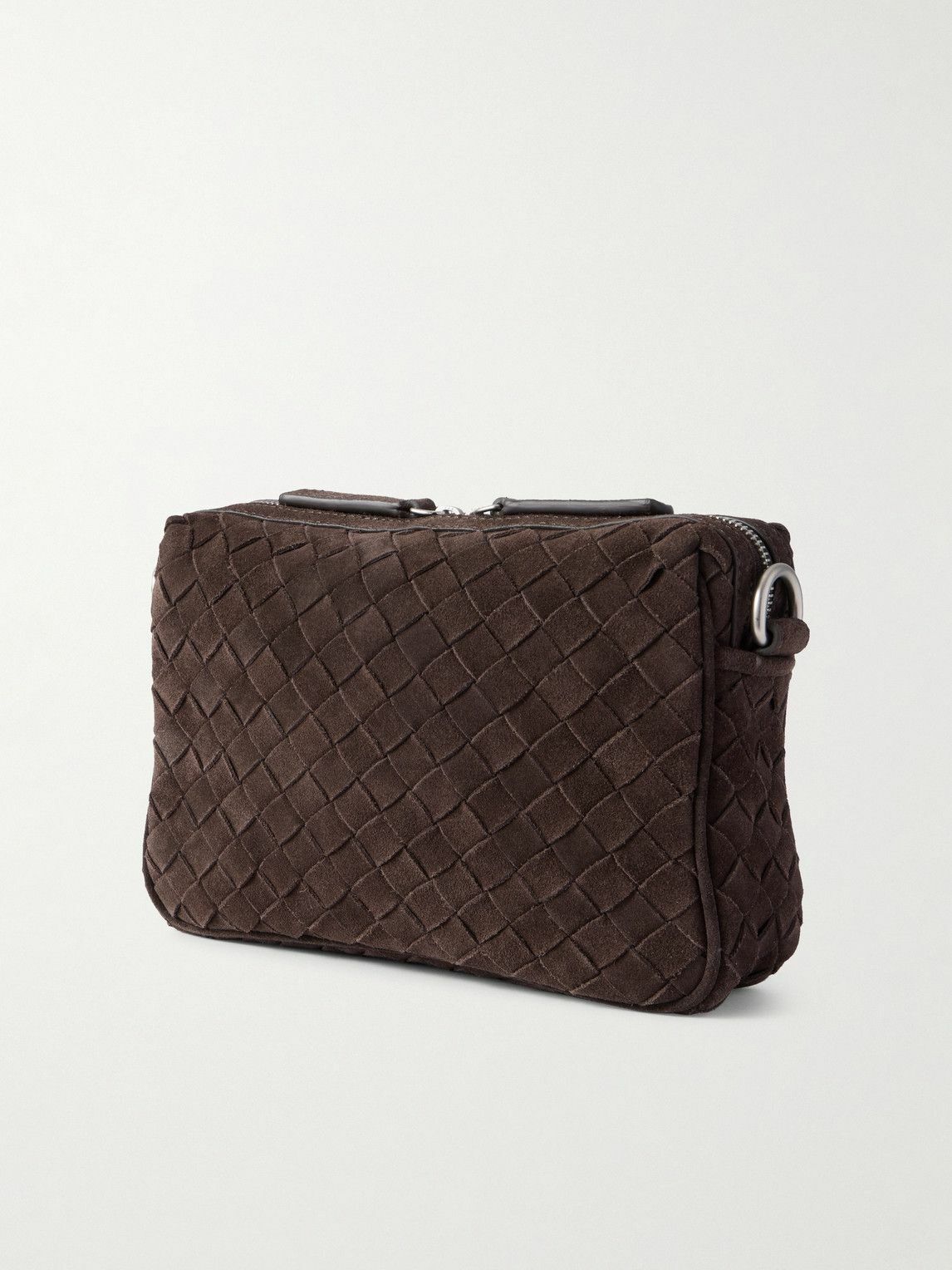 Officine Creative - Woven Suede Messenger Bag