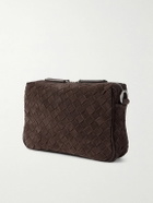 Officine Creative - Woven Suede Messenger Bag