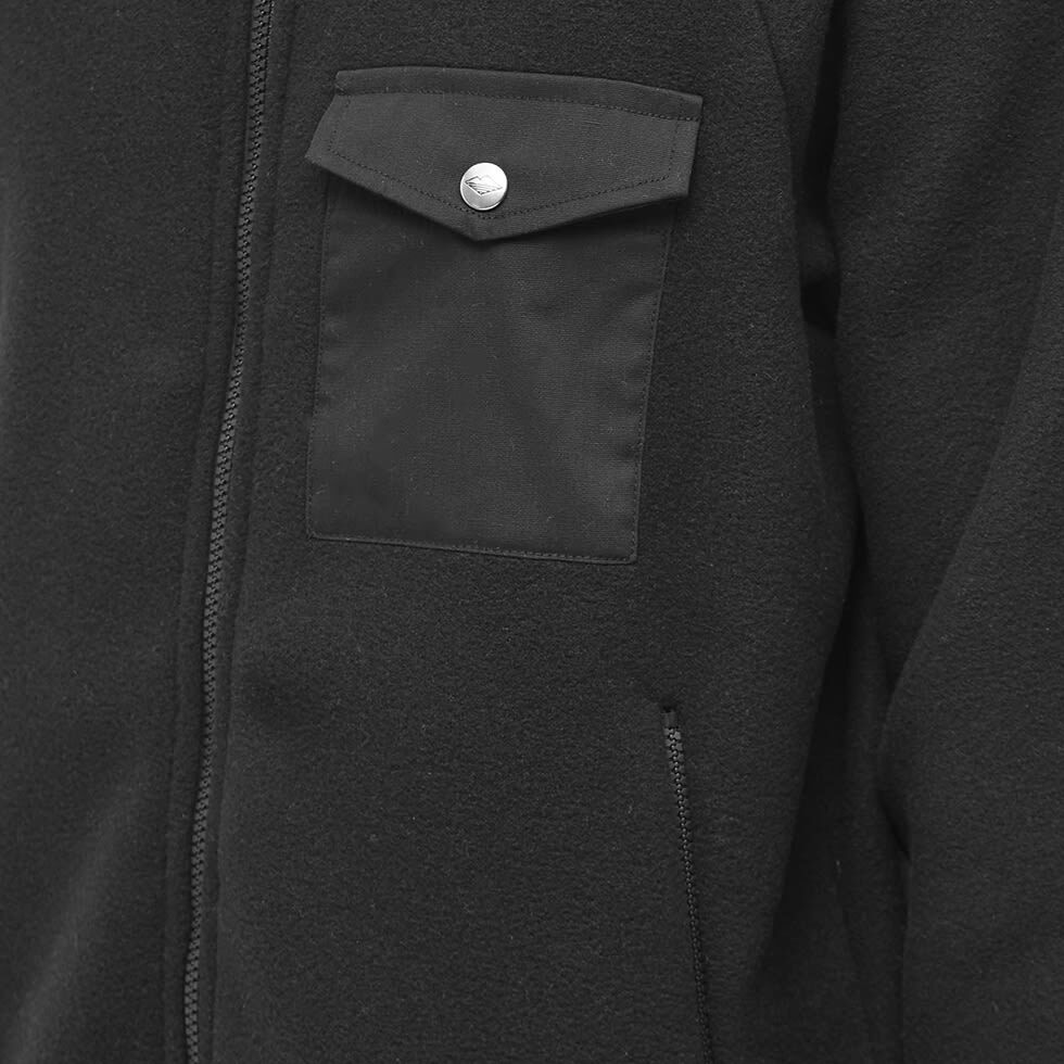 Battenwear Men's Warm Up Fleece Jacket in Black Battenwear
