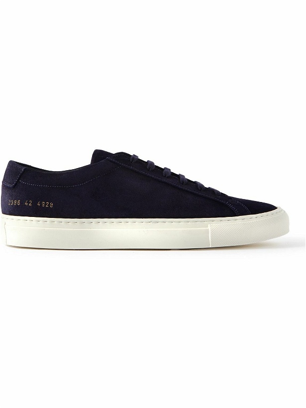 Photo: Common Projects - Original Achilles Waxed-Suede Sneakers - Blue