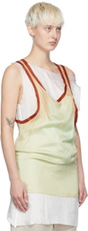 Edward Cuming Tan Viscose Tank Top
