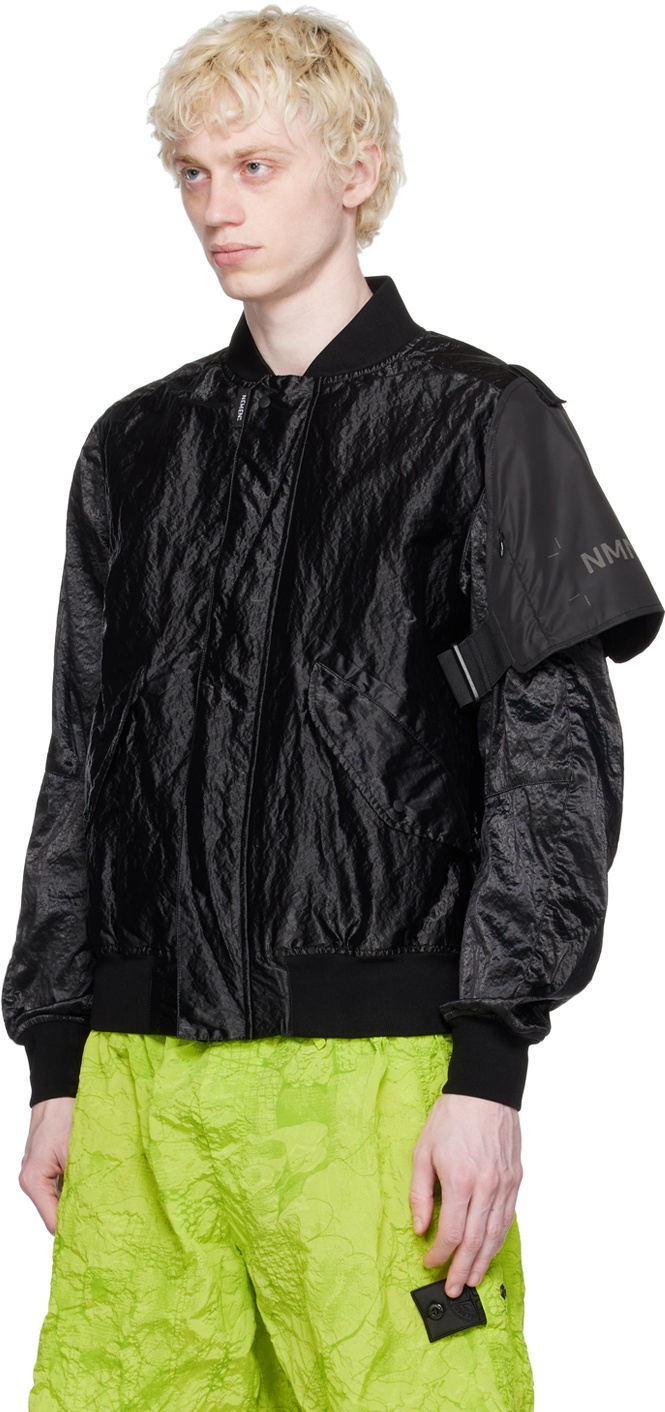 NEMEN® Black Blake Bomber Jacket