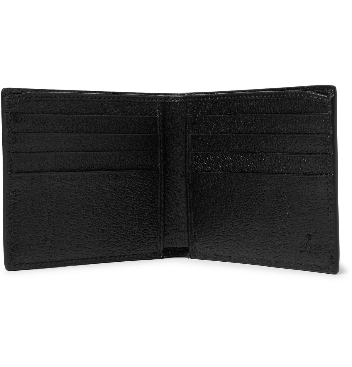 GUCCI - Logo-Print Full-Grain Leather Billfold Wallet - Black