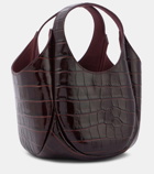 Coperni Swipe Mini croc-effect leather bucket bag
