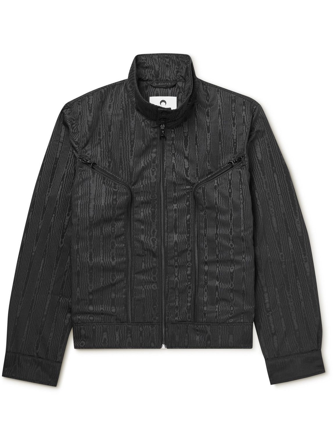 Marine Serre - Recycled Moire Jacket - Black Marine Serre