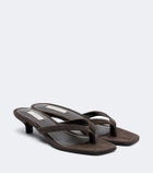 Toteme Suede thong sandals