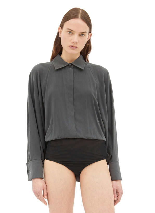 Photo: Max Mara Silk Bodysuit Shirt