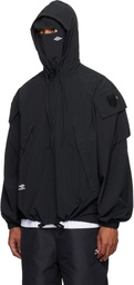 Umbro Black Tactical Windbreaker Jacket