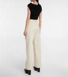 Peter Do - Belted high-rise wide-leg jeans