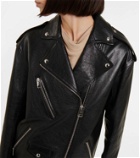 Khaite Hanson leather biker jacket
