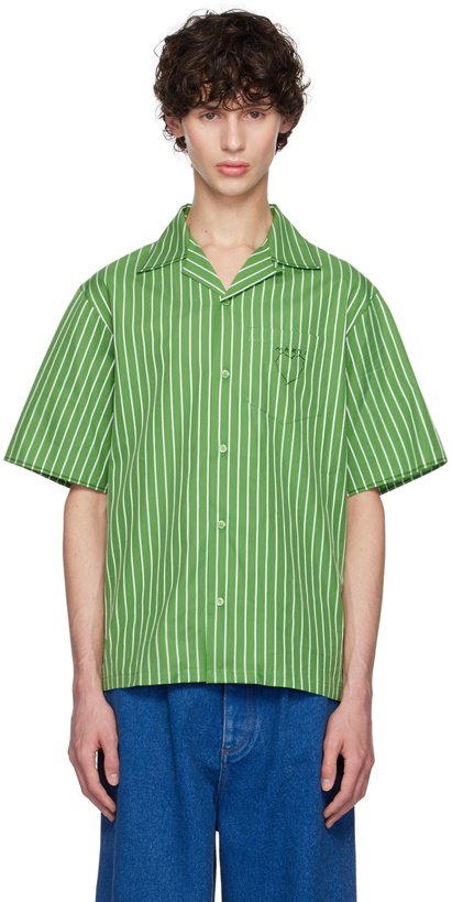 Photo: Marni Green Striped Shirt