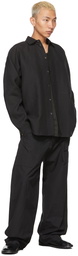 Jan-Jan Van Essche Black Silk #67 Trousers