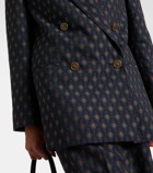 Etro Printed wool and cotton blazer