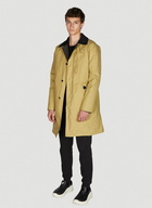 x Barbour Bara Waxed Peacoat in Beige