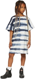 Repose AMS Kids Blue & White Tie-Dye T-Shirt Dress