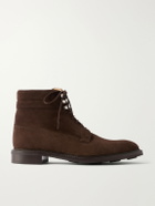 John Lobb - Alder Suede Lace-Up Boots - Brown