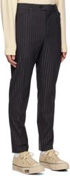 Kenzo Gray Kenzo Paris Striped Trousers