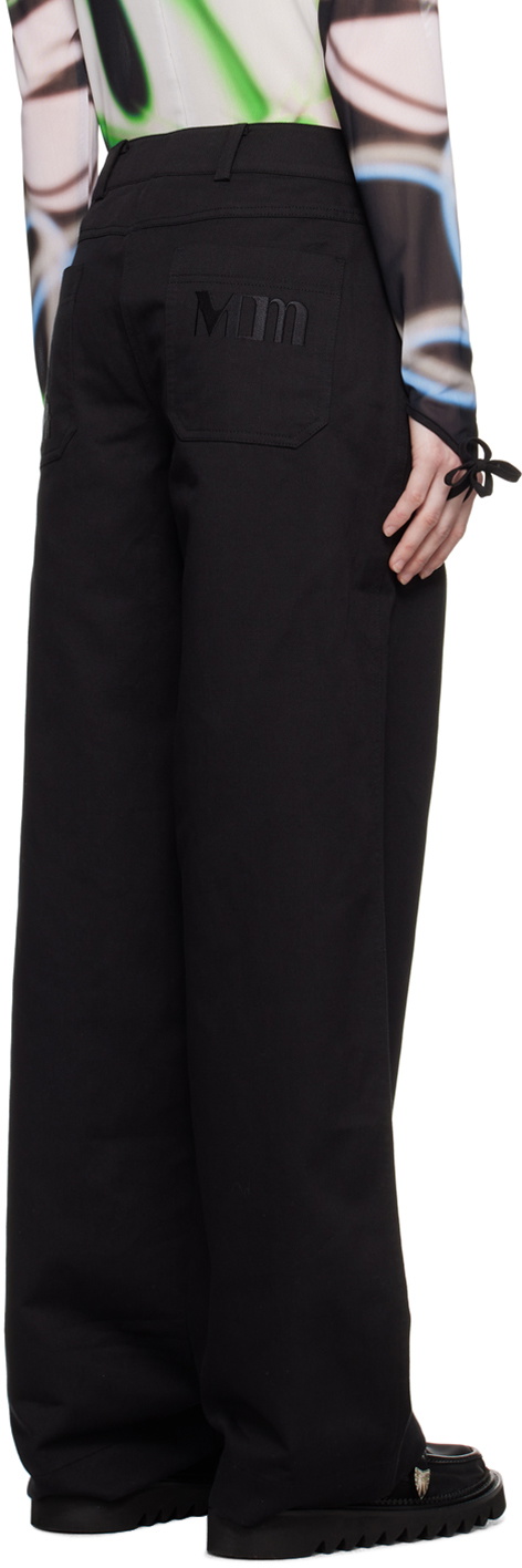 MINJUKIM Black Low-Rise Trousers