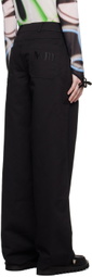 MINJUKIM Black Low-Rise Trousers