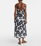 Velvet Floral cotton voile midi dress
