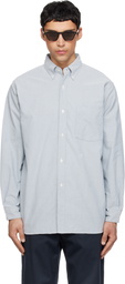 nanamica Gray Button Down Wind Shirt