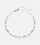 Kamyen 18kt gold choker with diamonds