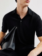 Zegna - Wool Polo Shirt - Black
