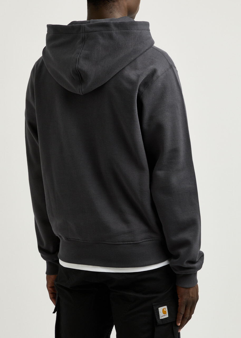 Daily Paper Overload Hooded Cotton Sweatshirt Black