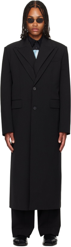 Photo: Jean Paul Gaultier Black Double Layer Coat