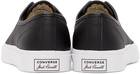 Converse Black Leather Jack Purcell OX Sneakers