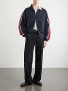 Versace - Logo-Embroidered Shell Jacket - Black