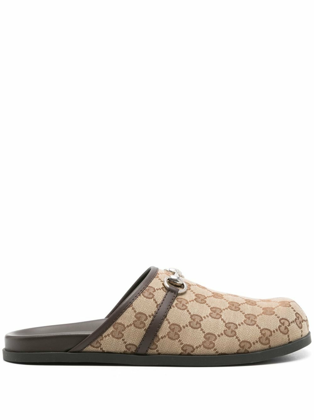 フラットシューズ Pericle Horsebit Leather Slippers Gucci Pericle Horsebit Leather Slippers - Runway Catalog