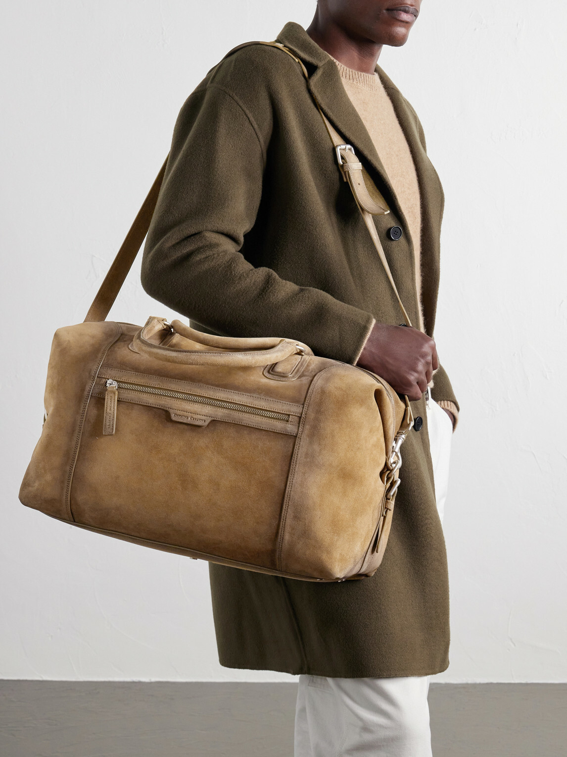 Officine Creative - Jules/006 Suede Weekend Bag - Neutrals