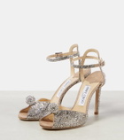 Jimmy Choo Sacora 100 crystal-embellished sandals