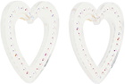 Safsafu Transparent Big Heart Earrings