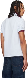 Raimundo Langlois Blue & Burgundy Layered Polo