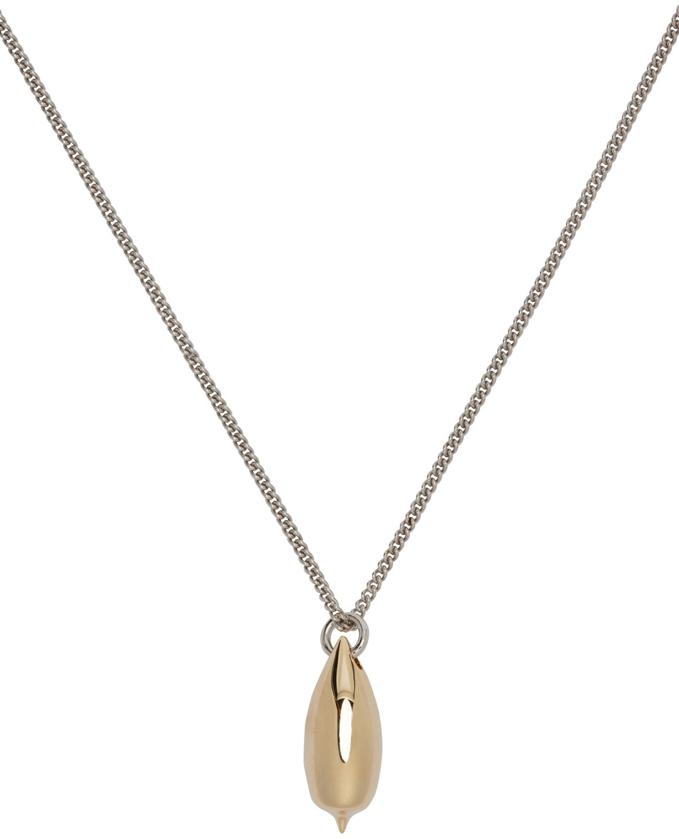 Lemaire Silver Seed Pendant Necklace Lemaire