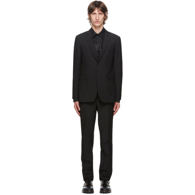 Photo: Burberry Black Wool Slim-Fit Suit