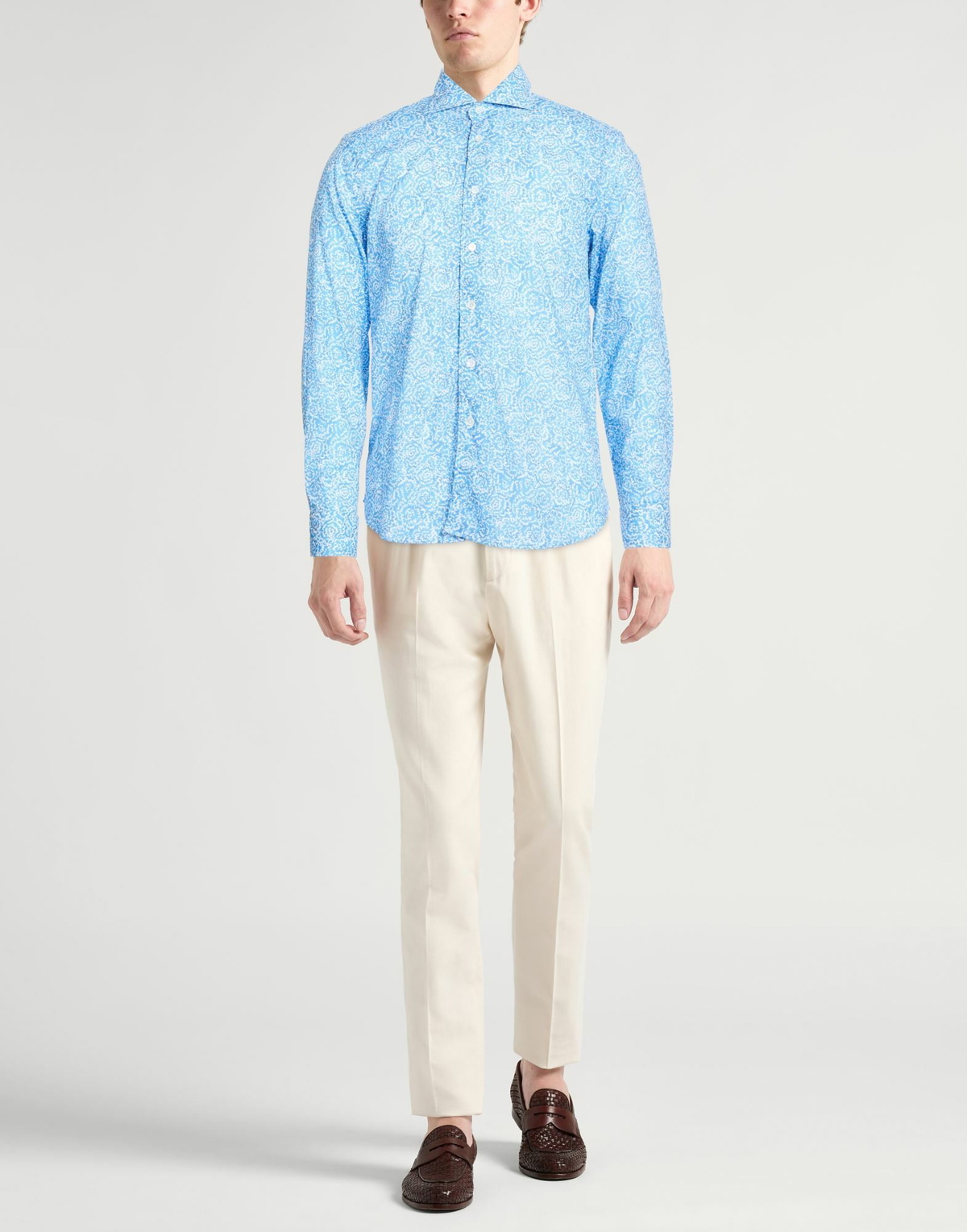 Fedeli Mens Shirt Light in Blue