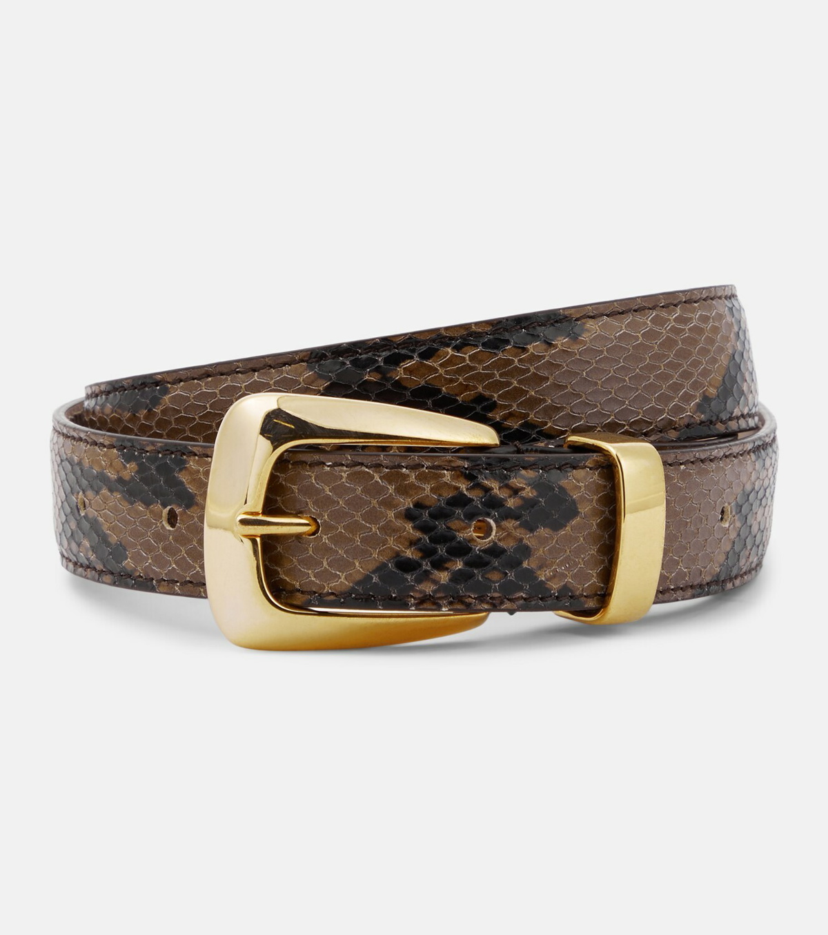 Khaite Benny snake-effect leather belt Khaite
