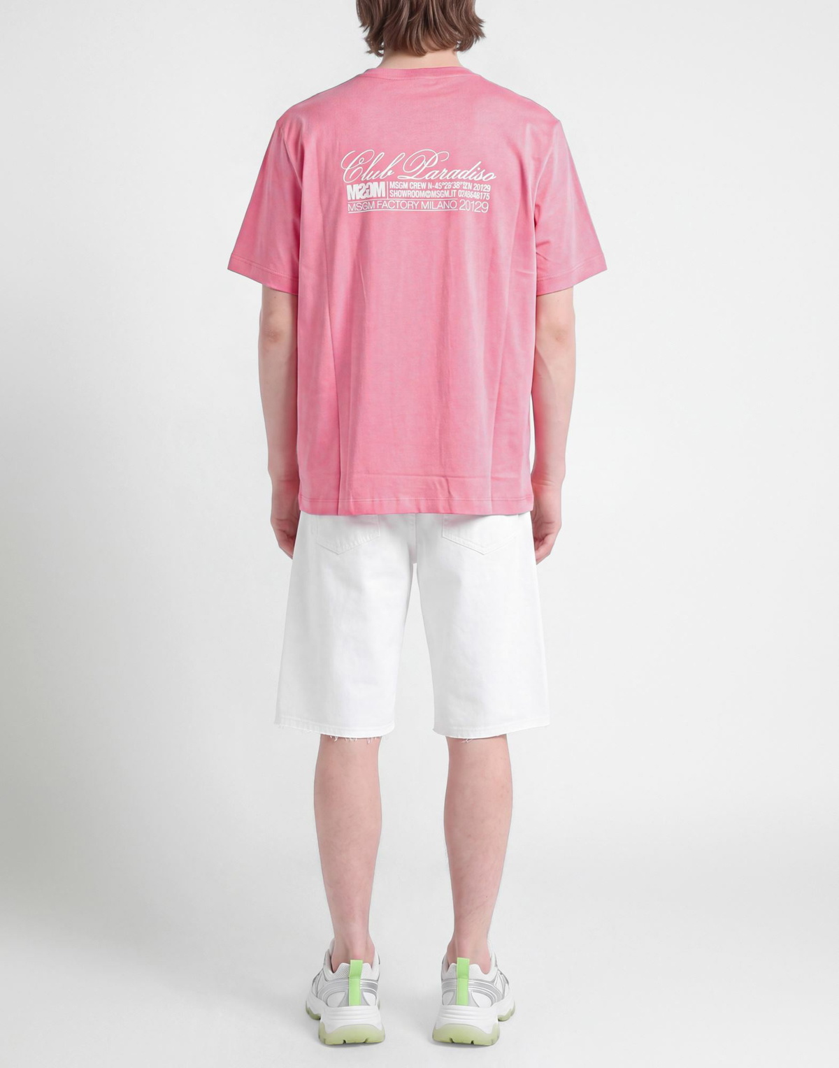 Msgm Mens T-shirt in Pink