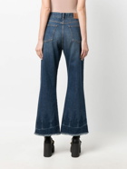 STELLA MCCARTNEY - Flared Crop Denim Jeans