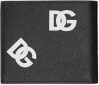 Dolce & Gabbana Black Printed Wallet
