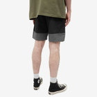 Neighborhood Men's Nylon Logo Swim Short in Black