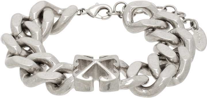 Photo: Off-White Silver Arrow Chain Bracelet