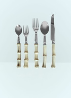Les-Ottomans Set Of Five Bamboo Cutlery
