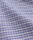 Brooks Brothers Men's Stretch Madison Relaxed-Fit Sport Shirt, Non-Iron Mini-Check Oxford Button Down Collar | Pink