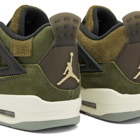 Air Jordan 4 Retro SE Craft GS Sneakers in Medium Olive/Pale Vanilla