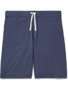 Oliver Spencer Loungewear - York Supima Cotton-Jersey Drawstring Shorts - Blue